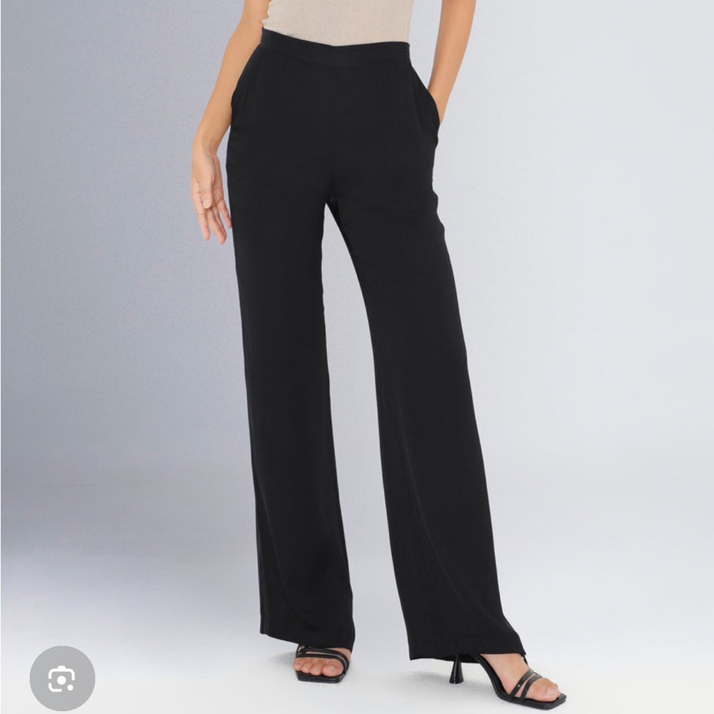 Charlotta Gandolfo Silk Black Pants XS
